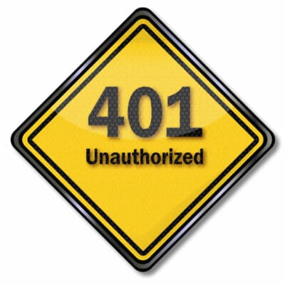 Statuscode 401 - Unauthorized/Nicht autorisiert