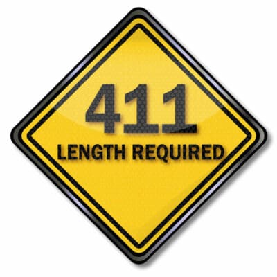 Statuscode 411 - Length Required / Länge benötigt