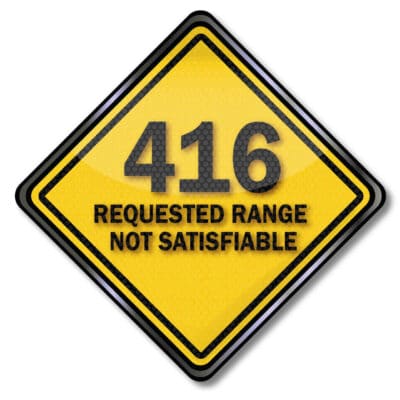 Statuscode 416 - Requested range not satisfiable / Teilbereich nicht erfüllbar