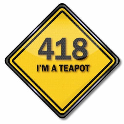 Statuscode 418 - I’m a teapot / Ich bin eine Teekanne