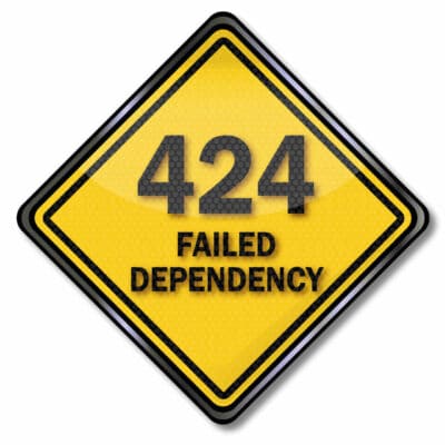 Statuscode 424 - Failed Dependency / Vorhergehende Anfrage nicht erfüllt