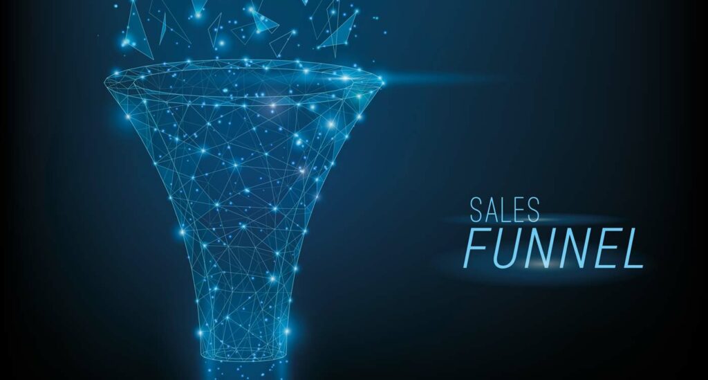 Sales Funnel mit Verkaufstrichter